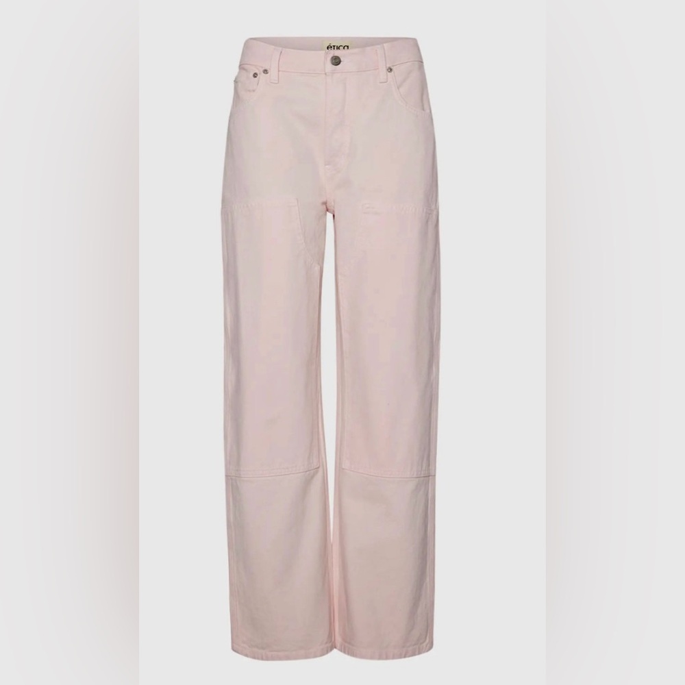 etica high rise jeans Sz 32 w/ six button closure